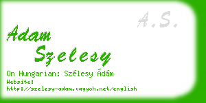 adam szelesy business card